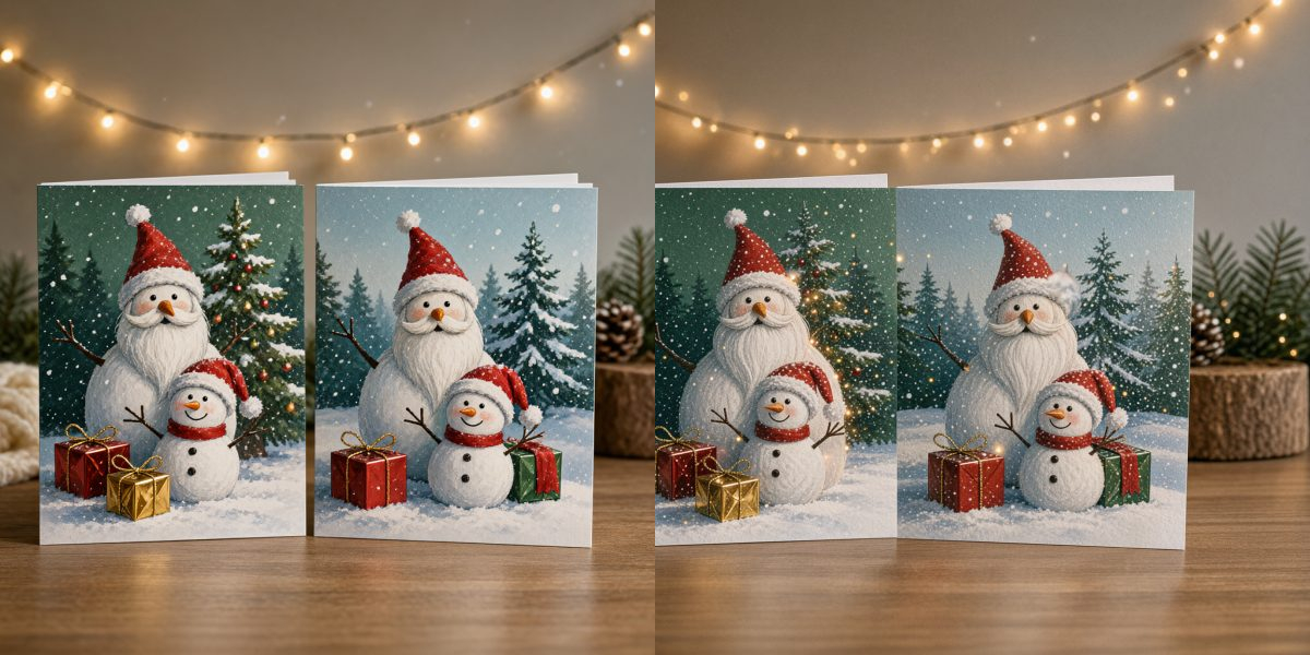Christmas card from photo 1